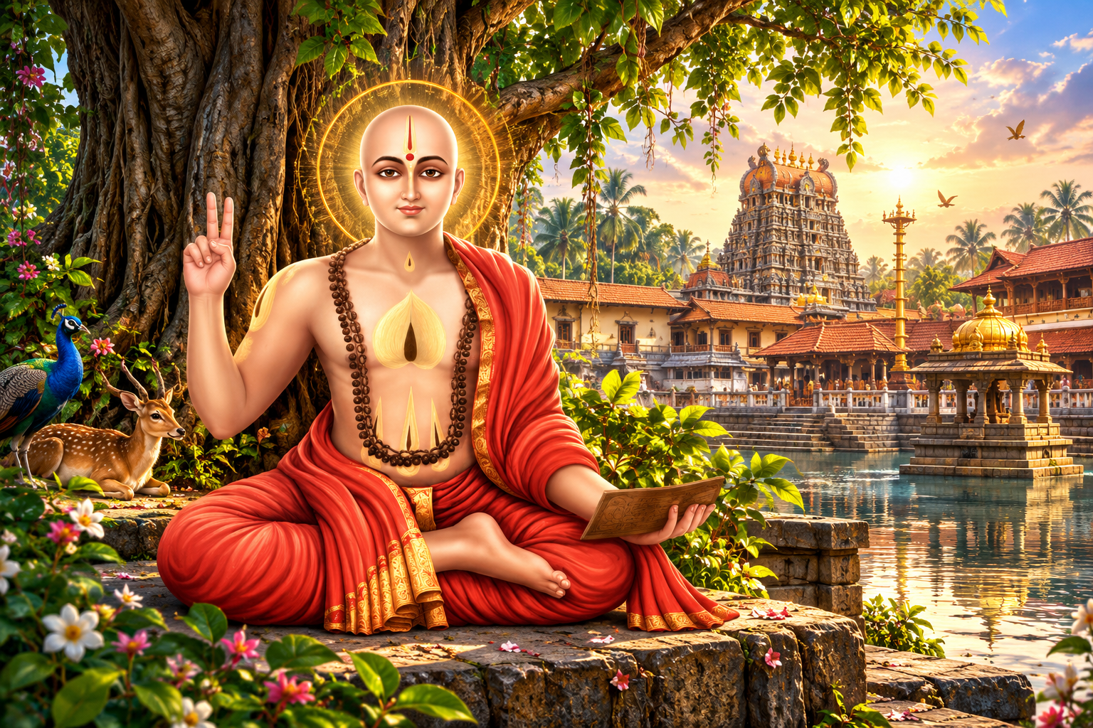 Saint Beneath the Banyan Temple